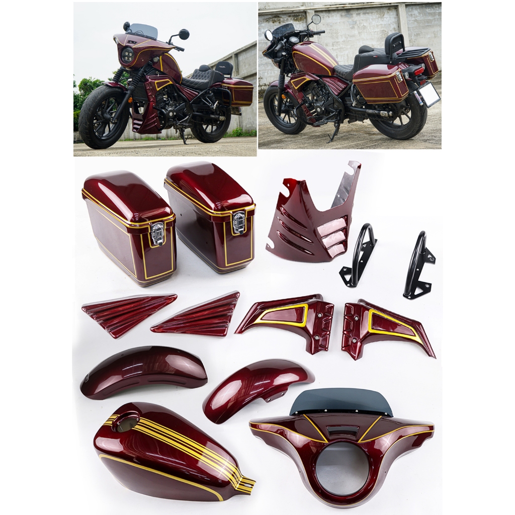 ชุดแต่งทัวร์ริ่ง รอบคัน Honda Rebel  300 ปี 2017-2025  BY MAXRACING777