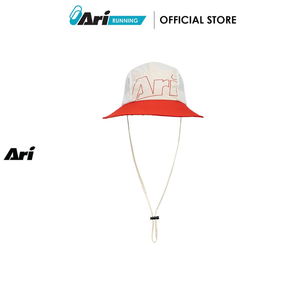ARI ADEPT ORBITZ RUNNING BUCKET HAT - CREAM (AHW1654-40) หมวก อาริ ORBITZ RUNNING BUCKET สีครีม