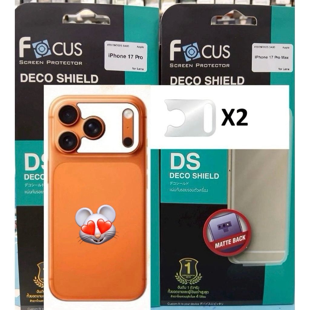 [FA168]ฟิล์มหลังกันรอยด้าน[สำหรับ iPhone17pro/iphone17promax] แบบเนื้อด้าน