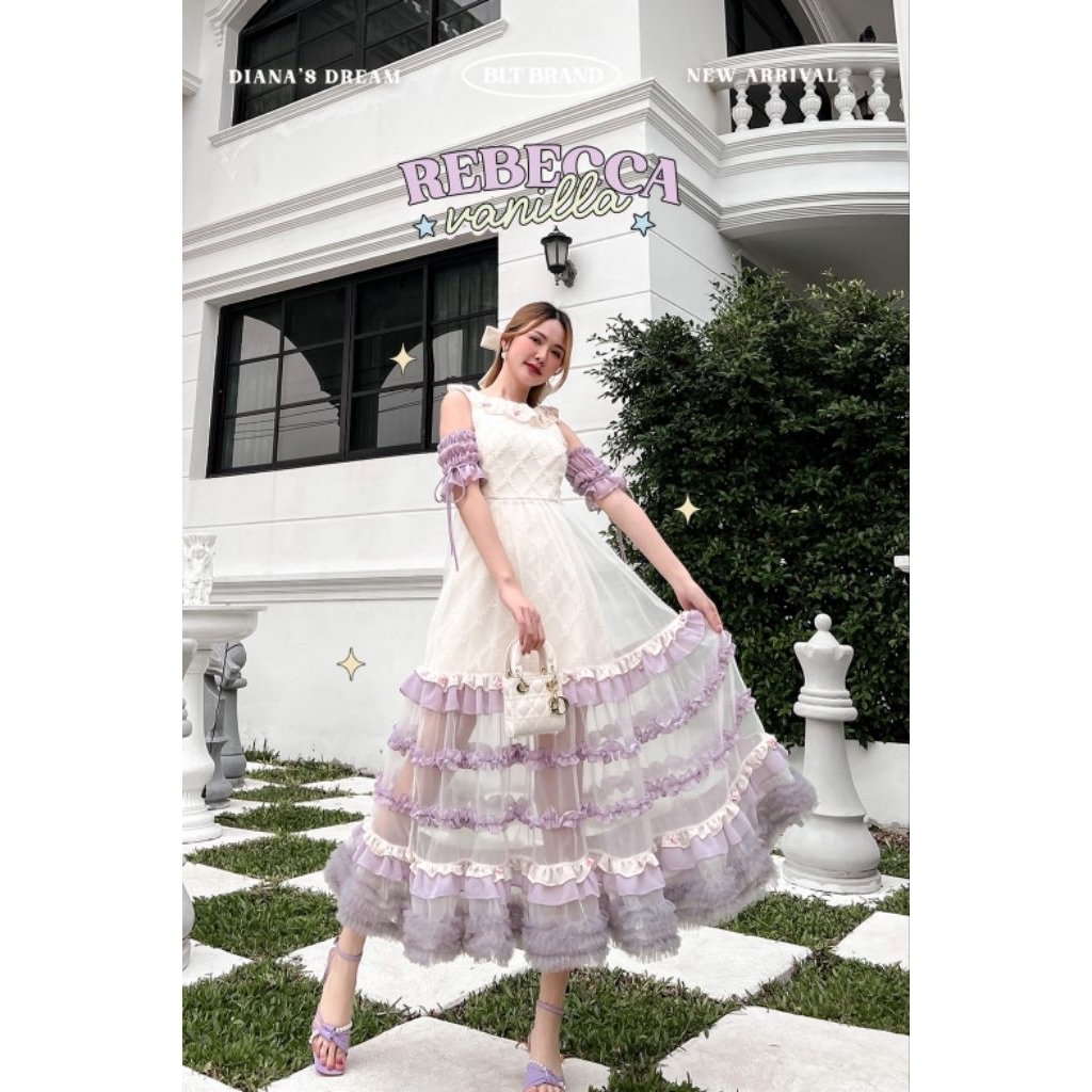 BLT BRAND : BEBACCA VANILLA MAXI DRESS