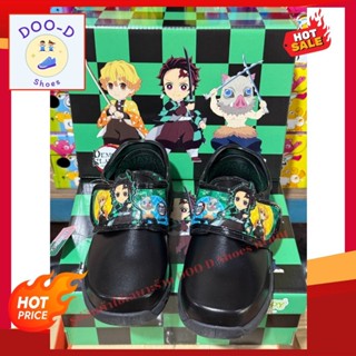 ✨️รองเท้านักเรียนชายดาบพิฆาตอสูร CHAPPY รหัส CD88 สีดำ มีไฟก…