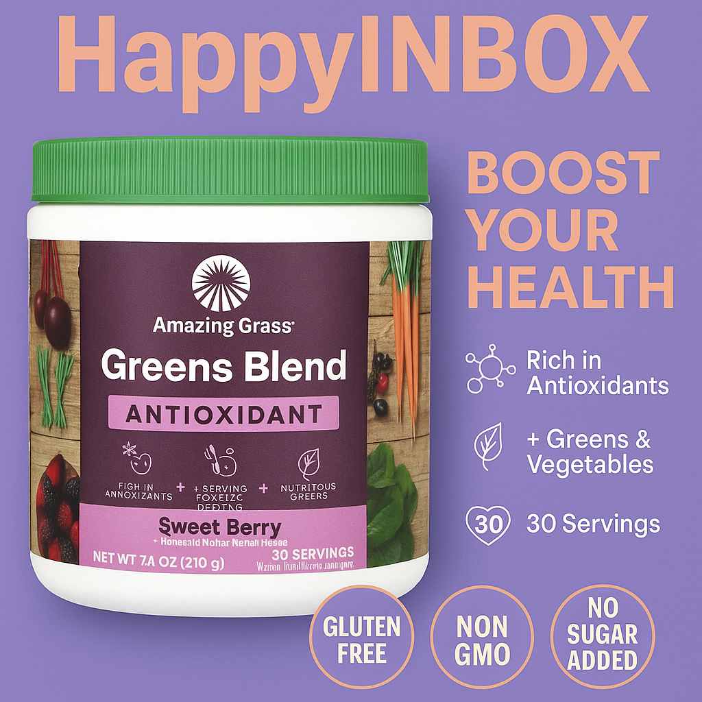 🌿 Amazing Grass Greens Blend Antioxidant สูตรเบอร์รี่ บำรุงสุขภาพด้วยผักผลไม้ 7 ชนิด