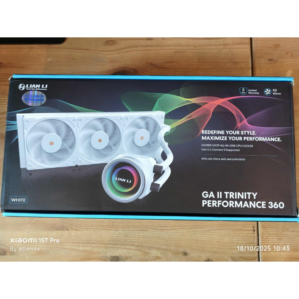 LIAN-LI GALAHAD II TRINITY PERFORMANCE 360 WHITE (LGA1700 1851 AM5) น้ำปิดสีขาว มือสอง ประกันศูนย์ไท