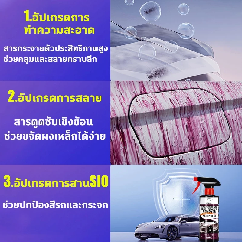 ✨ขจัดสนิม1วินาที✨น้ำยาล้างสนิม500ML แค่ฉีดกำจัดสนิม น้ำยากัดสนิม ไม่ทำร้ายโลหะ น้ำยาขจัดสนิม สูตรใหม่ประสิทธิ์ภาพสูง thumbnail 8