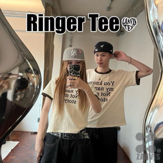 (Zanvis tee)Ringer tee ผ้าคอตตอล100 เนื้อนุ่ม ใส่สบาย