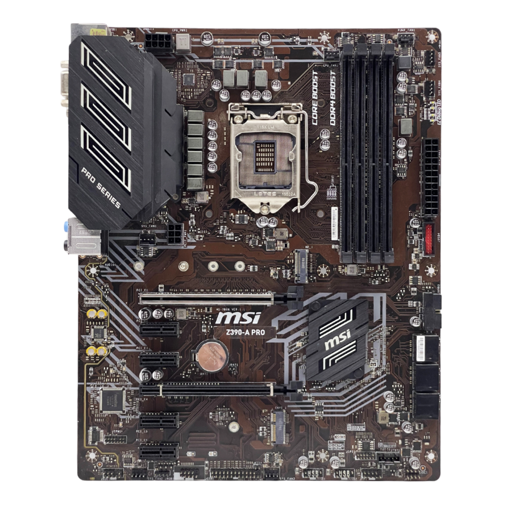มือสอง เมนบอร์ด MSI Z390-A PRO ใช้งานปกติ มีฝาหลัง ประกัน 90 วัน