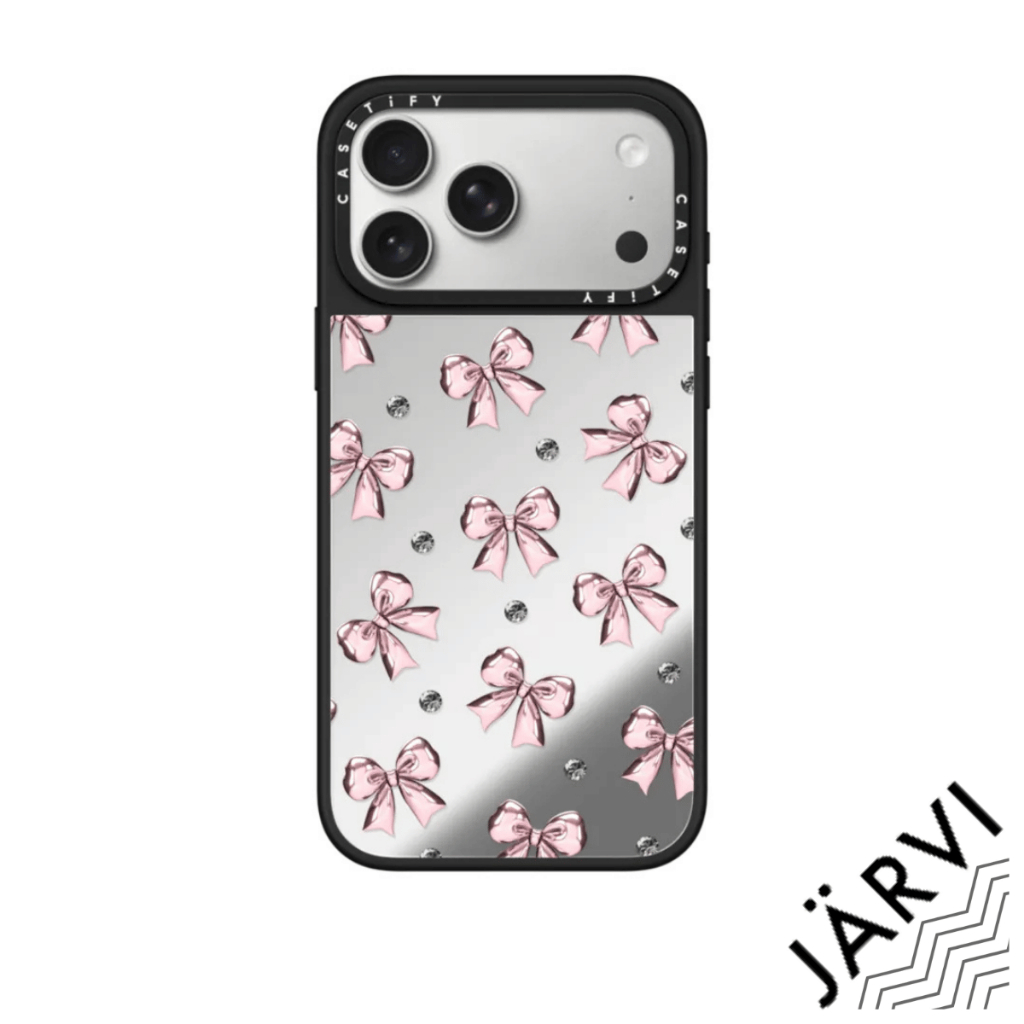 CASETiFY | Metallic Pink Ribbon [Inspo] #For iPhone #แท้