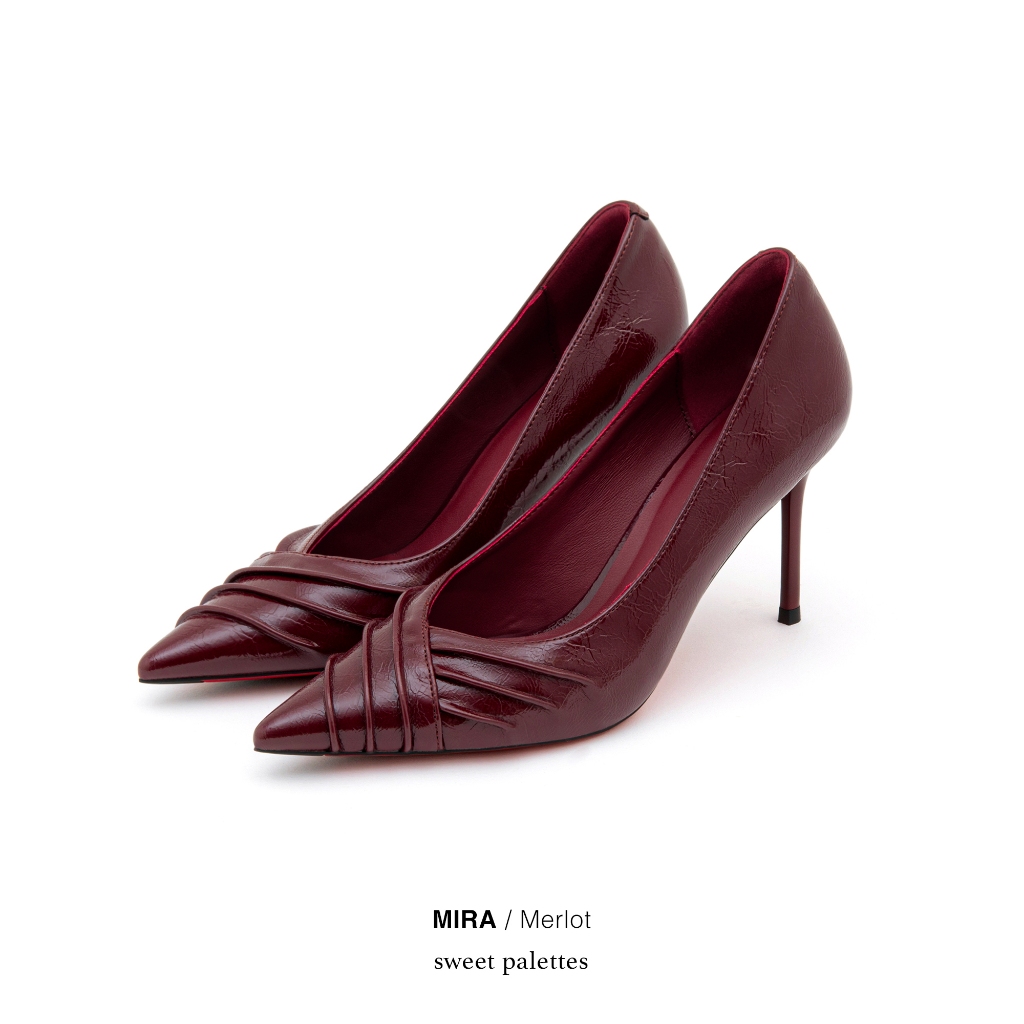 Sweet Palettes รองเท้าส้นสูง Mira Merlot