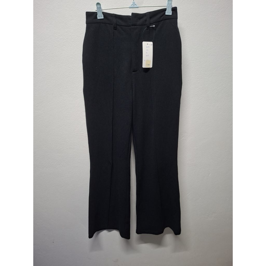 กางเกงขายาว ผ้าโพลี grl มือสอง #L724