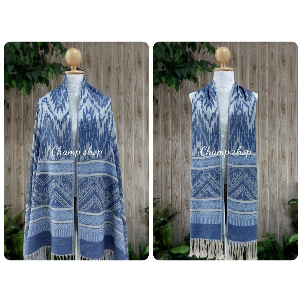 ผ้าพันคอ ผ้าคลุมไหล่ ลายขิด ผ้าเนื้อนิ่ม ใช้ได้ทุกโอกาส