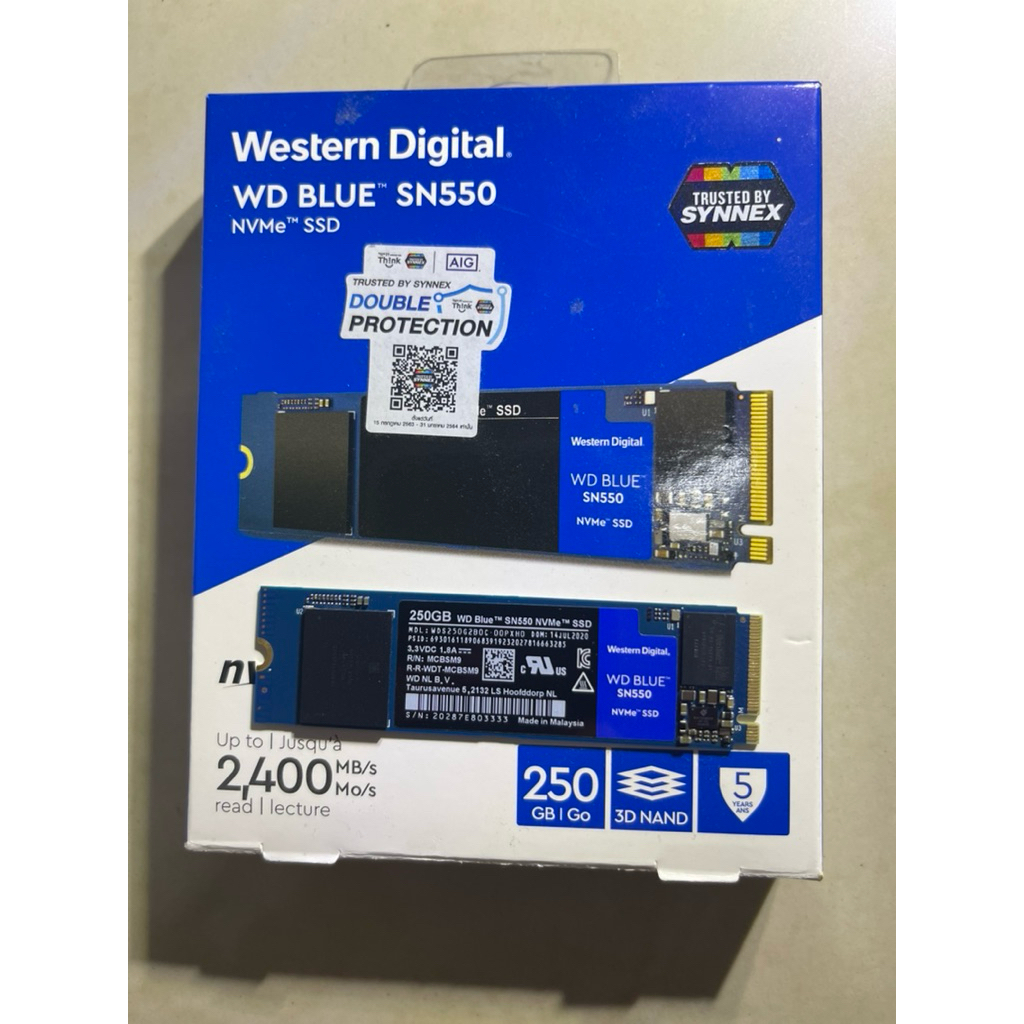 WD Blue SN550 250GB R1700/W1450 WDS250G2B0C