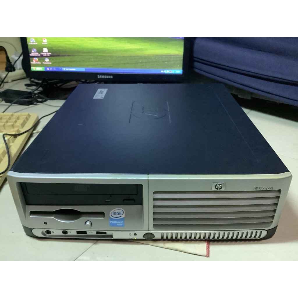 มือ2 ชุดคอมพิวเตอร์รุ่นเก่า-HP Compaq dc7600 Small Form Factor+จอLCD HP 15นิ้ว,Pentium4 socket630 hd