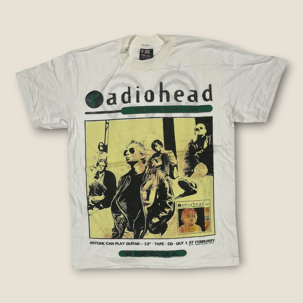 เสื้อวง Radiohead "Pablo Honey Tour" Vintage Style