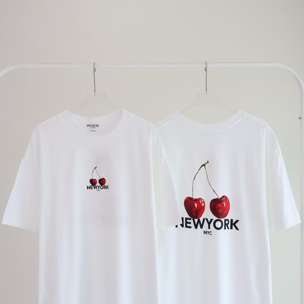 เสื้อยืดโอเวอร์ไซร์  oversize cotton 100%  คอกลม แขนสั้น  งานป้าย Anywere