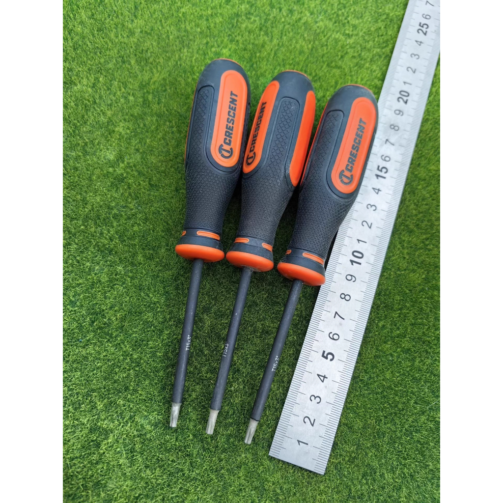 ไขควงหัวดอกจัน (Torx) แบรนด์อเมริกา  ขนาด: T15 (ก้าน 5 มม. - T15×5mm)  ลักษณะ: (แบบตัน) ไม่มีรูตรงกลาง