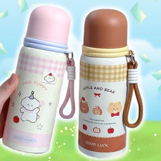 แก้วกระบอกน้ำสแตนเลสทรงสุดน่ารัก 600 mlสแตนเลส SUS316 ไร้รอยต่อ ปลอดภัย ทนทาน เก็บร้อน – เย็นได้ ยาวนาน 7 - 12 ชั่วโมง