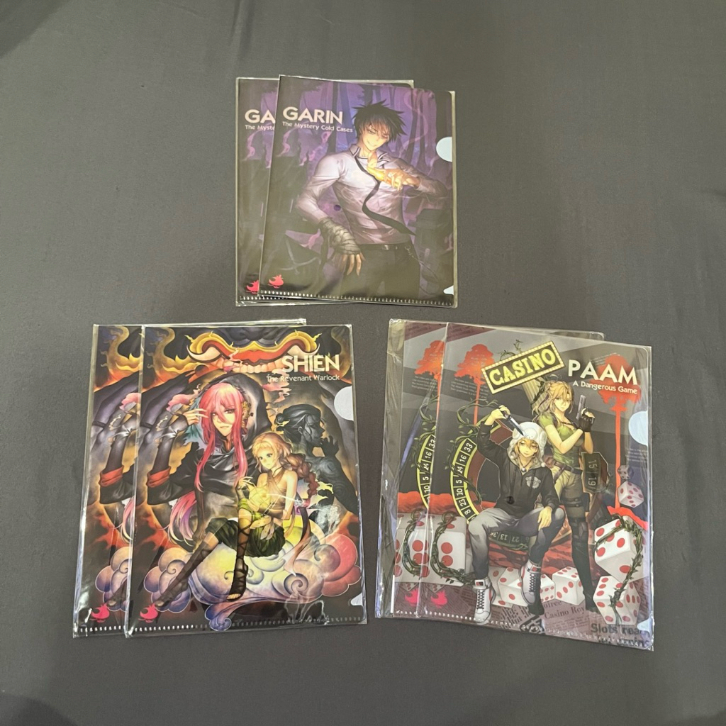 แฟ้มเอกสาร พิมพ์ลายการ์ตูน 2023 : Black & Cool A5 - Shien เชียร / Garin การิน / Paam ภาม_สำนักพิมพ์พ