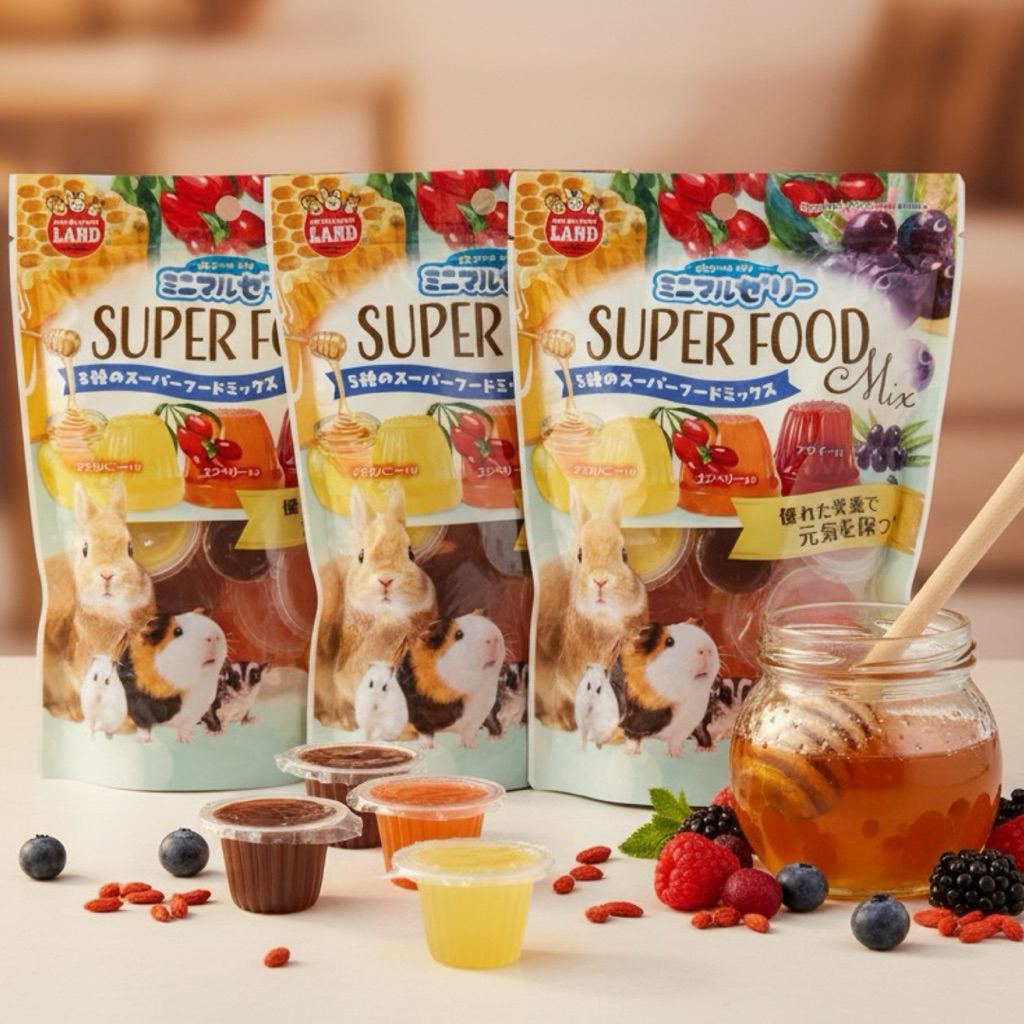 MARUKAN Super Food JellyMix สุดยอดเยลลี่ รวบรวมที่สุดของผลไม้โกจิเบอร์รี่ อาไซอิเบอร์รี่ และ น้ำผึ้งมานูก้า ชูการ์ เม่น