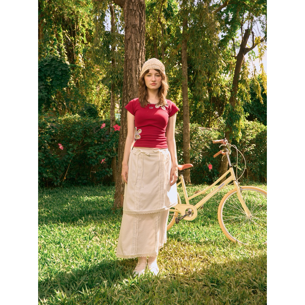 THADA.CO | “GERBERA TOP” (RED/GREY) - รูปที่ 2