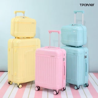 [ประกัน1ปี] Tpartner แท้ กระเป๋าเดินทางล้อลาก Melody สีสุดน่ารัก วัสดุ PC+ABS ผิวเงาสวย แข็งแรง เบา