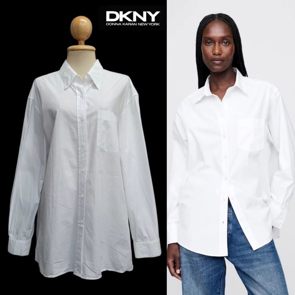 Button Down Boyfriend Shirt Sz