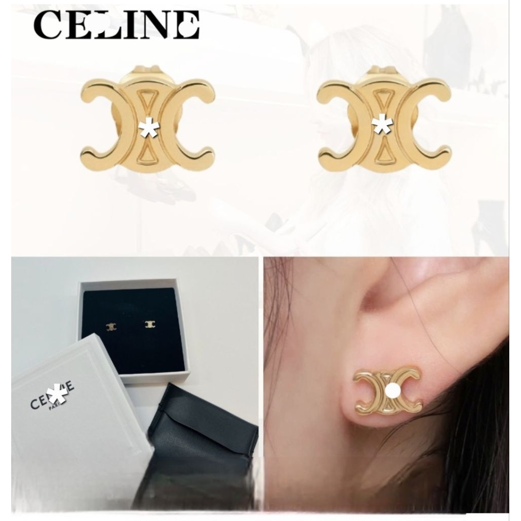 ต่างหู  Ce รุ่นฮิต ใส่แมทได้ทุกชุด ใส่ได้นานค่ะ (ดูรูปที่รายละเอียดค่ะ) (No box)