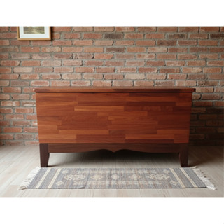 finewood หีบไม้แดง กล่องไม้เก็บของ wood chest หีบไม้ทรงยาวขน…