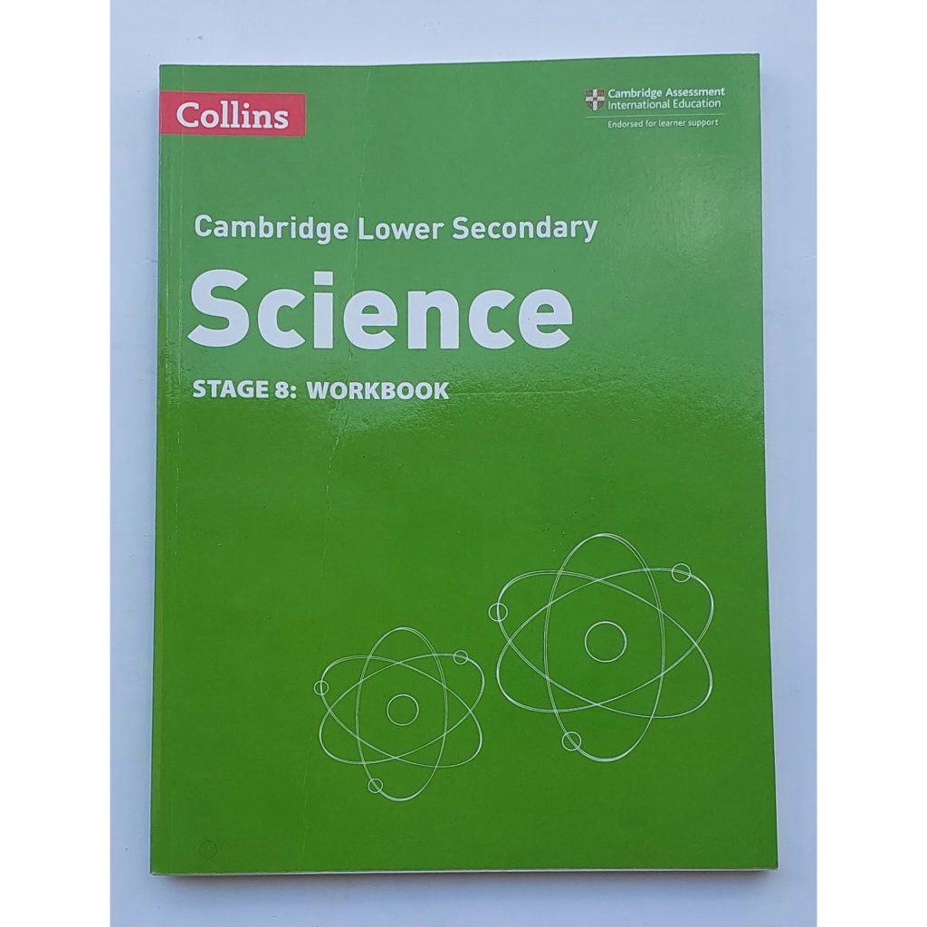 หนังสือ แบบฝึกหัด วิทยาศาสตร์9 มัธยมต้น Cambridge Lower Secondary Science Stage9:WORKBOOK 285Page