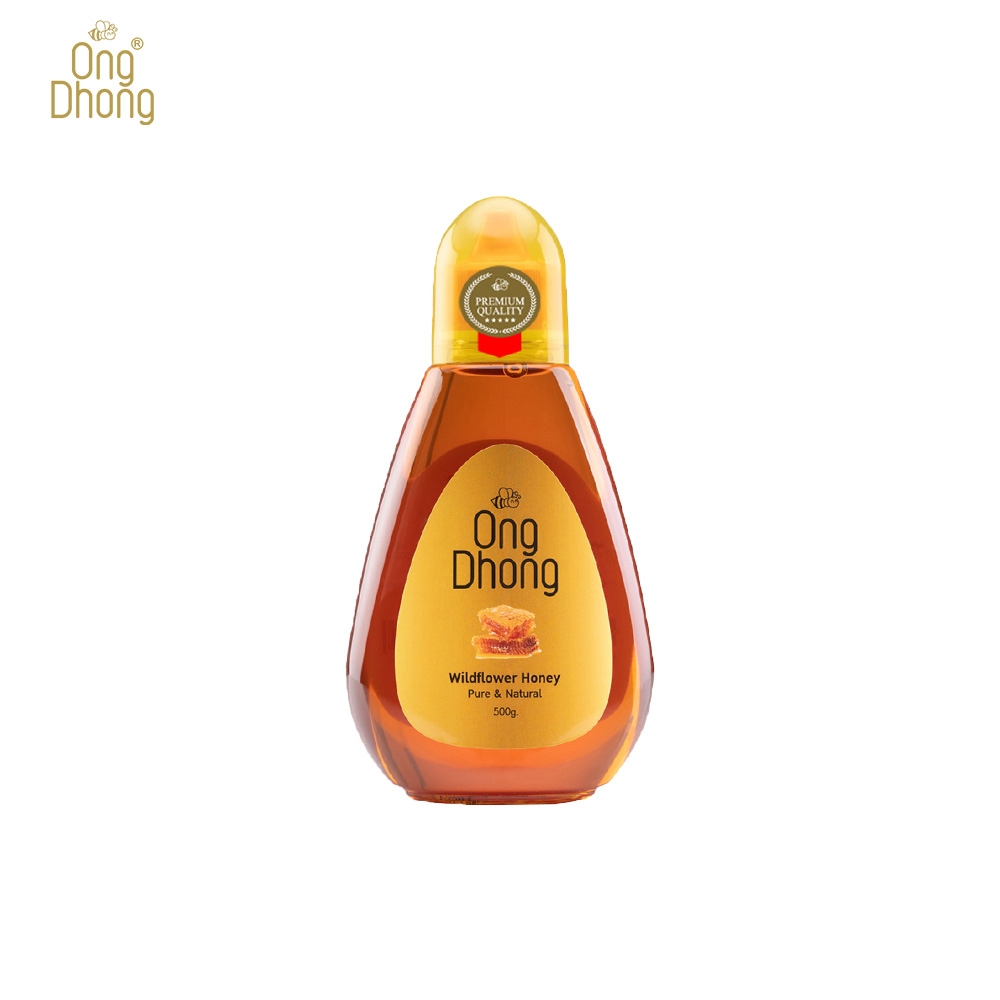 Ong Dhong wildflower honey อองตอง น้ำผึ้งดอกไม้ป่า ขวดบีบ 500 กรัม - รูปที่ 2