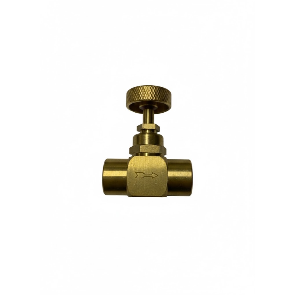 Needle Valve Brass (BBV4) 1/4" วาล์วควบคุมอัตราการไหลของของไหล
