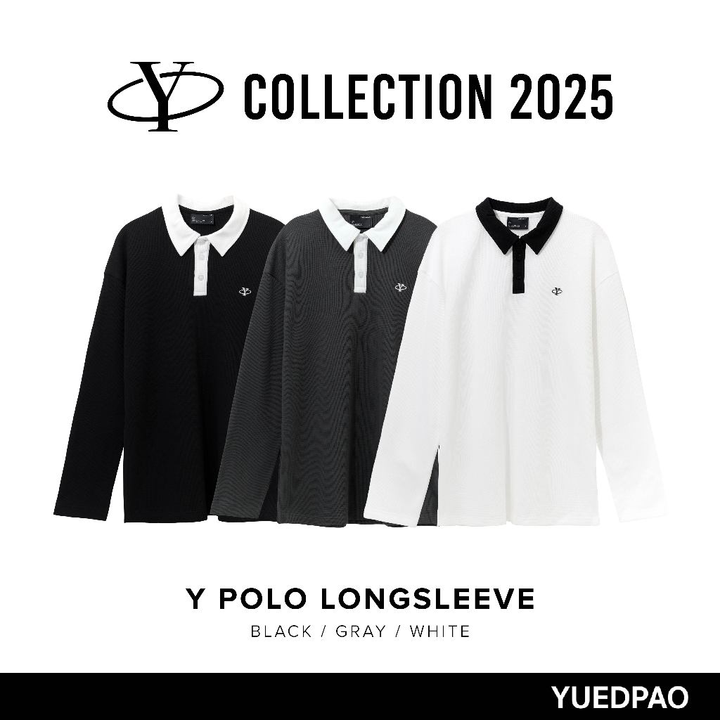 Yuedpao Polo Long Sleeve Y Collection 2025 ผ้าหนาทรงสวย ยับยากรีดง่าย เสื้อแขนยาว โปโลแขนยาว