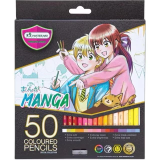 (KTS)ดินสอสีไม้ ตรามาสเตอร์อาร์ต MASTERART 1 หัว 50 สี รุ่นมังงะ