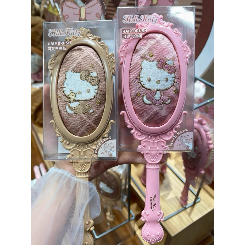 🎀พร้อมส่ง แปรงหวีผม Kitty สไตล์เจ้าหญิง Sanrio x Miniso ลิขสิทธิ์แท้💯