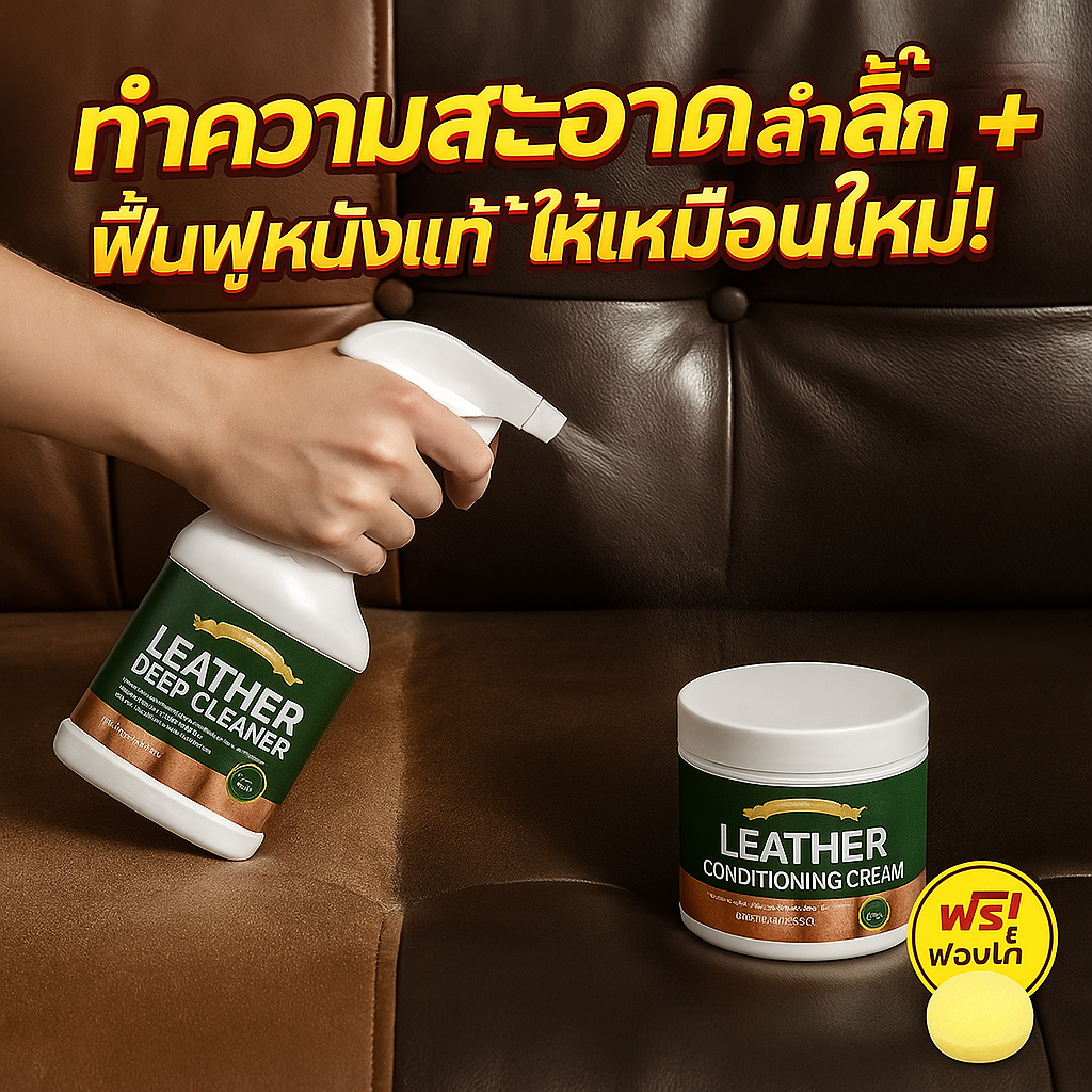 ✨ ทำความสะอาด + ป้องกันการเสื่อมสภาพ + กำจัดเชื้อรา ✨ สเปรย์บำรุงหนัง สเปรย์บำรุงกระเป๋า เบาะหนัง เบาะผ้า โซฟา ใช้ง่าย