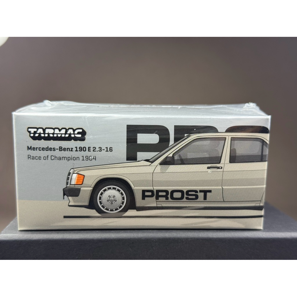 🔹Mercedes-Benz 190 E 2.3-16 Race of Champion 1984 Alain Prost Scale 1:64 ยี่ห้อ Tarmac Works