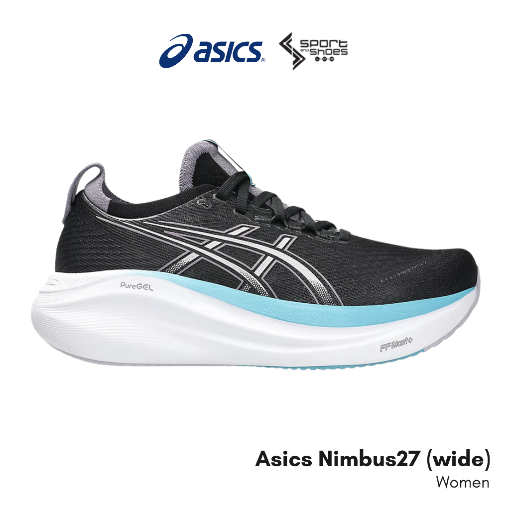 11.11 Asics Gel-Nimbus27 Wide รองเท้าวิ่ง หน้าเท้ากว้าง ( สำหรับผู้หญิง )
