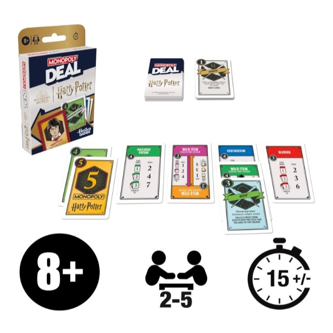 Monopoly Deal: Harry Potter Card Game (เกมการ์ด) – เล่นเร็ว จบไว! ดวลเวทมนตร์ สะสมไอเทมวิเศษ ราคา ถูกที่สุด ดีลบีเคเค แกลเลอรีภาพที่ 3