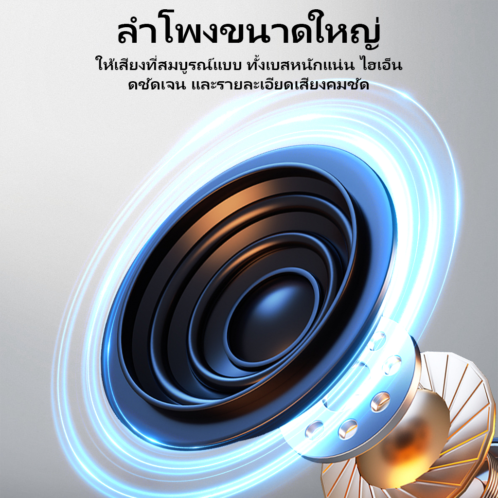 ลำโพงบลูทูธ ลําโพงทรงพลัง RGB ไฟ LED แบบพกพา กลางแจ้ง ลําโพงไร้สาย ลำโพงขนาดเล็ก นาฬิกา รองรับการ์ด TF Card ราคา ถูกที่สุด ดีลบีเคเค แกลเลอรีภาพที่ 4