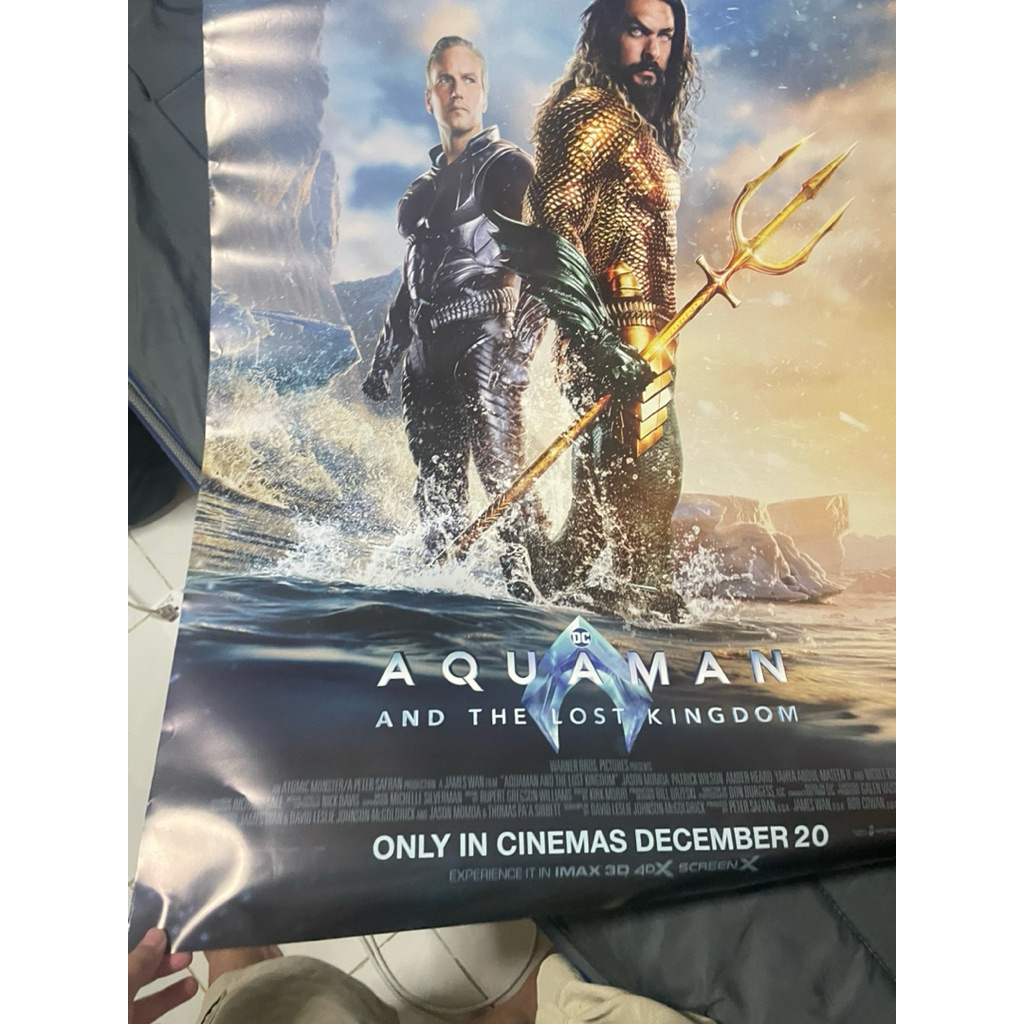 poster aquaman 2 จากโรงเเท้ หน้า-หลัง