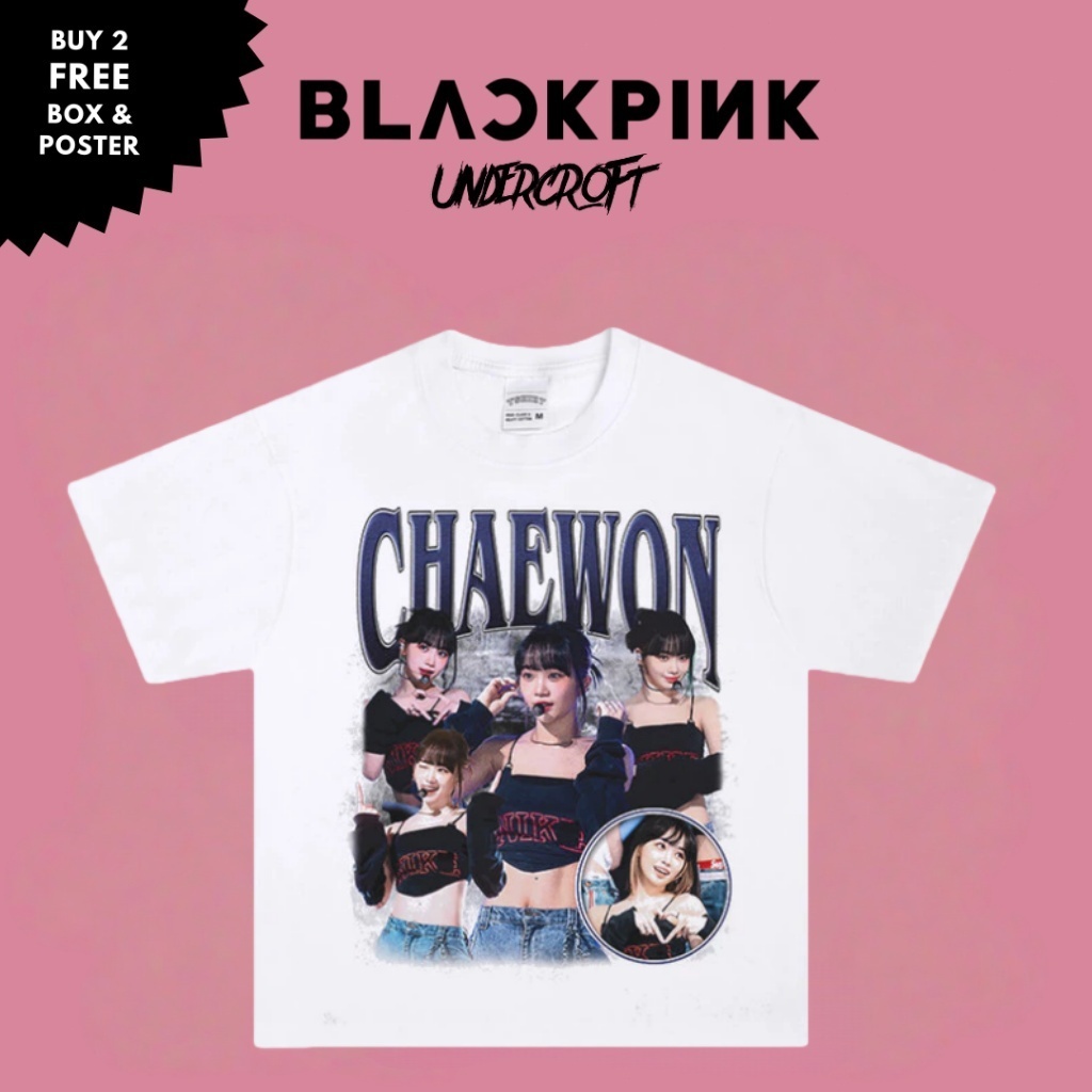 LE SSERAFIM กัปตัน Kim Choi Won CHAEWON Street Washed พิมพ์คอเสื้อขนาดเล็ก High Street เสื้อยืดแขนสั