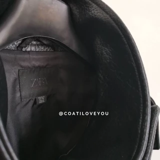 **พร้อมส่งจากไทย** ของแท้ 100% ZARA​ ​FAUX​ LEATHER​ VTG JACKET​