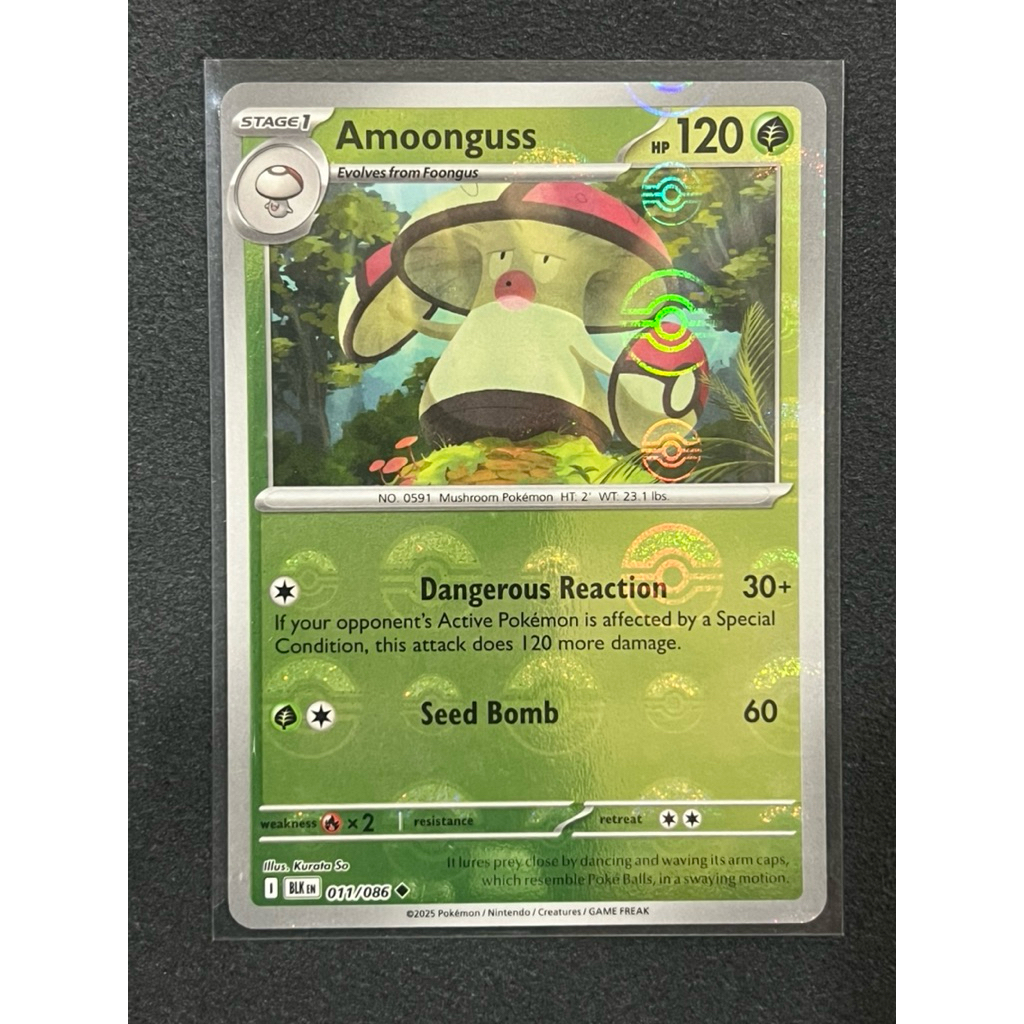 Pokemon card Amoonguss-Poke ball