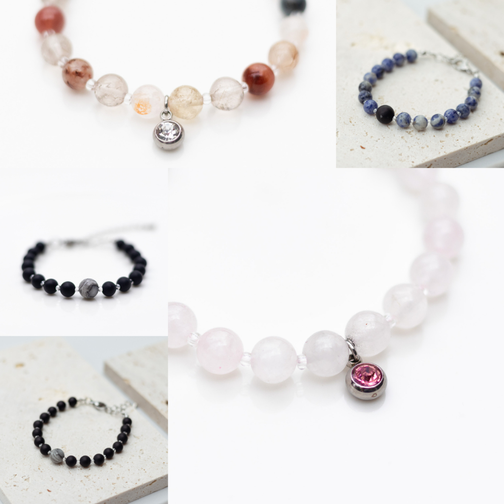 JEWILA Midi สร้อยข้อมือหินนำโชค 6mm เสริมดวงความรัก การเงิน โชคลาภ สุขภาพ