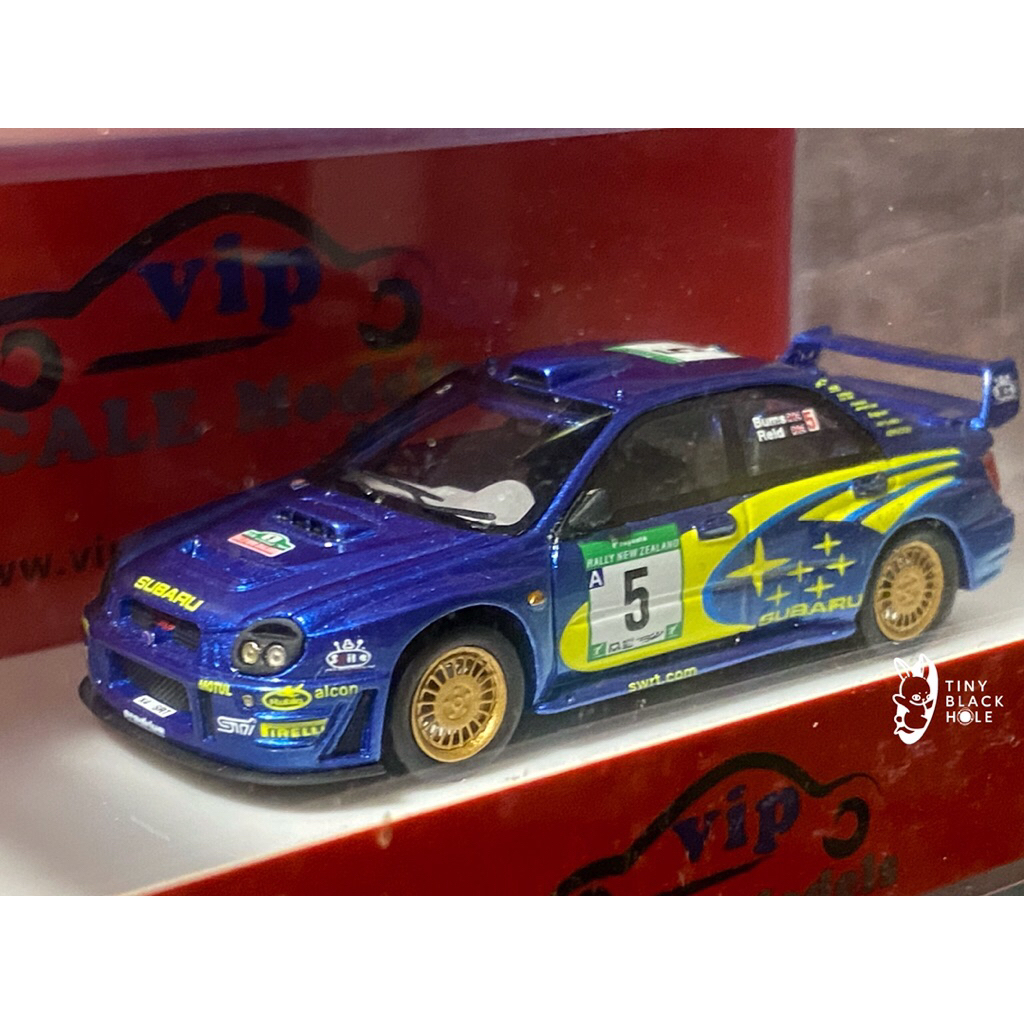 vip scale model (1/64) Subaru Impreza WRC 2002 #5 Blue