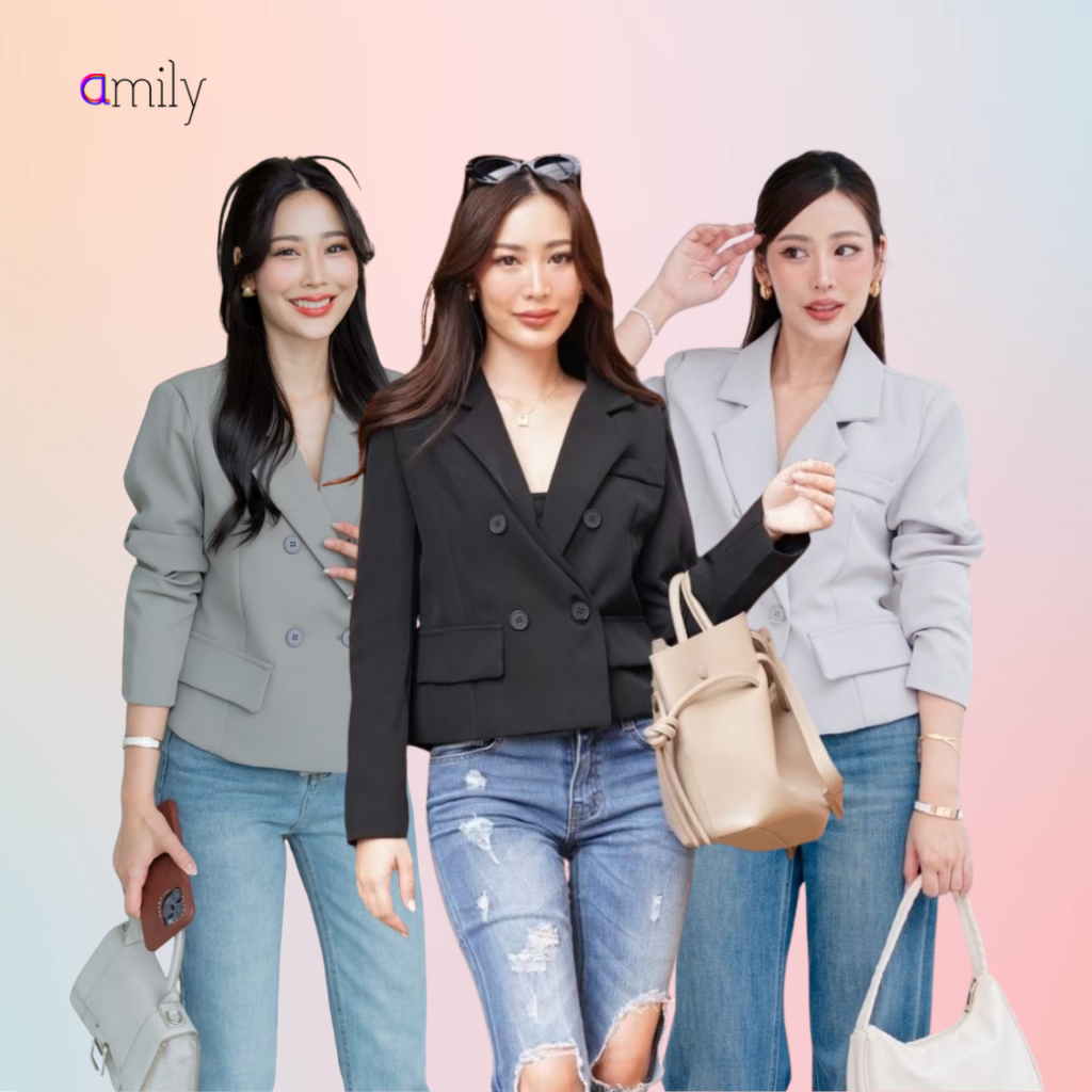 Amilybrand เสื้อเบลเซอร์ Nana