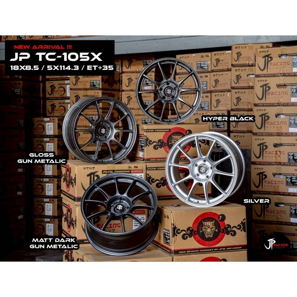 ล้อซิ่ง TC-105x (ล้อเบา) ขอบ18 5รู114.3 (งานJP Racing)⭐