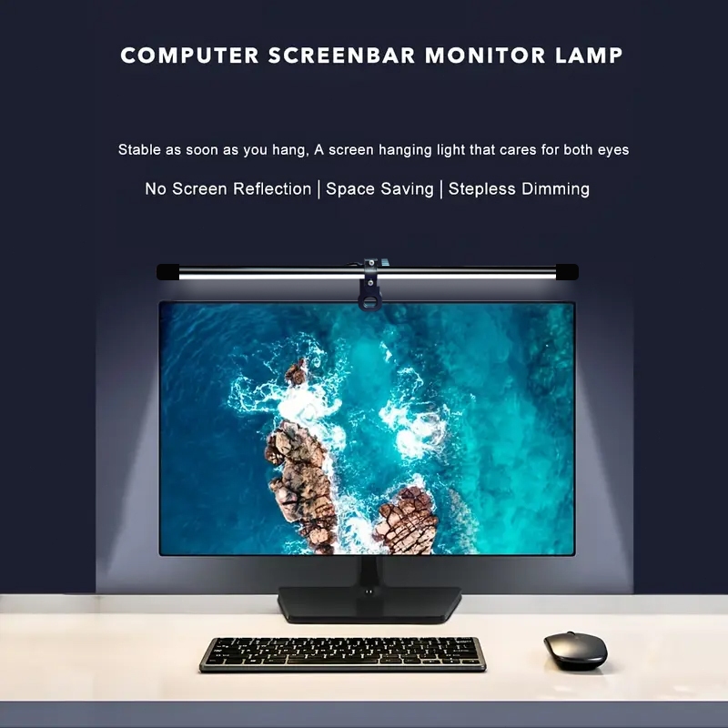 【การจัดส่งไทย】ไฟติดหน้าจอคอม โคมไฟแขวนจอคอม โคมไฟตั้งโต๊ะLEDสำหรับหน้าจอPC โคมไฟตั้งโต๊ะLEDสำหรับหน้