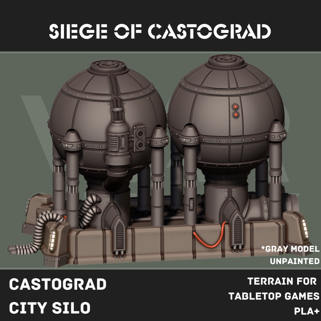 Castograd City Silo - Terrain for Tabletop War Game