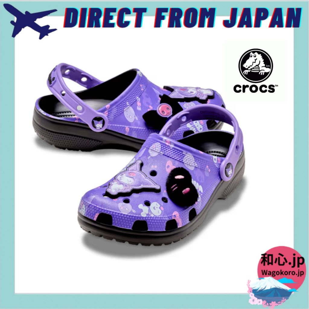 【Crocs】 Kuromi Classic Clog | รองเท้าแตะยูนิเซ็กส์ （22–27 ซม.）【ส่งตรงจากญี่ปุ่น】