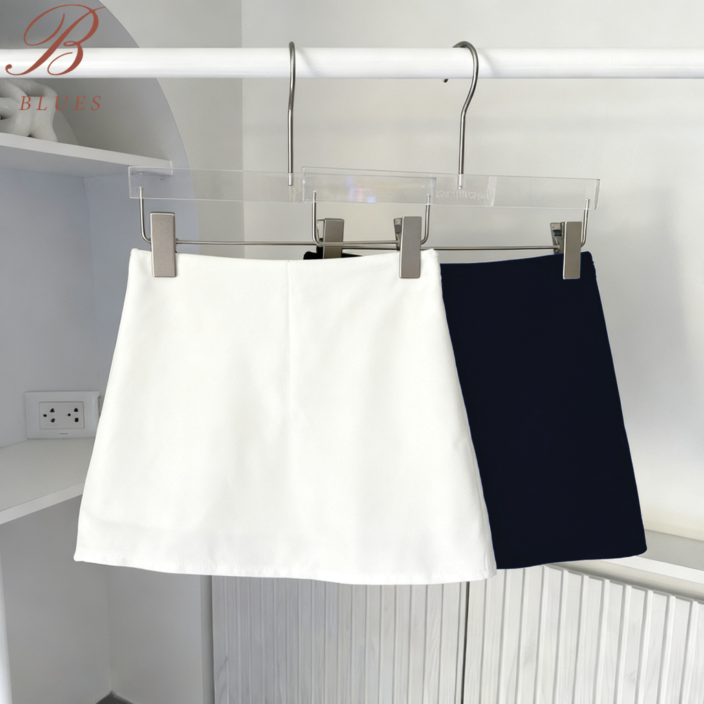 B BLUES Cayla luv skirt(กระโปรงเอวสูงรอบตัว)มีกางเกงด้านใน ผ้าเปเป้ พร้อมส่ง
